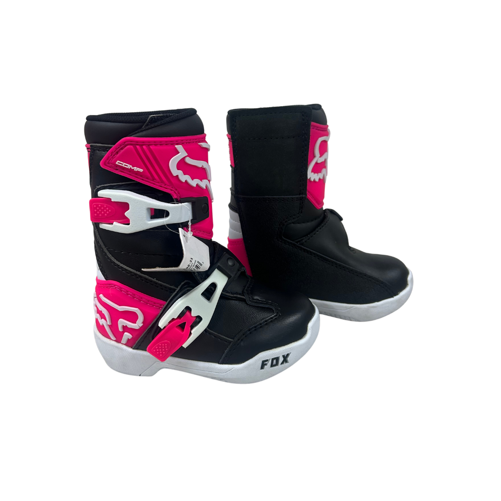 Fox Racing Kids Comp Motocross Boots - Black/Pink