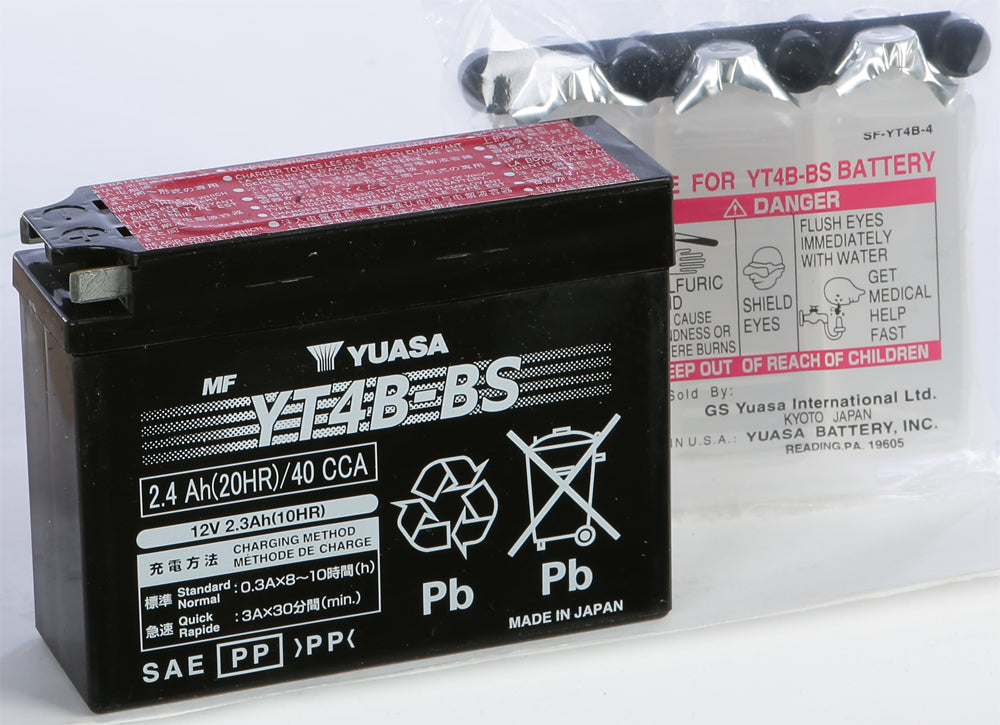 BATTERY YT4B-BS MAINTENANCE FREE by YUASA
