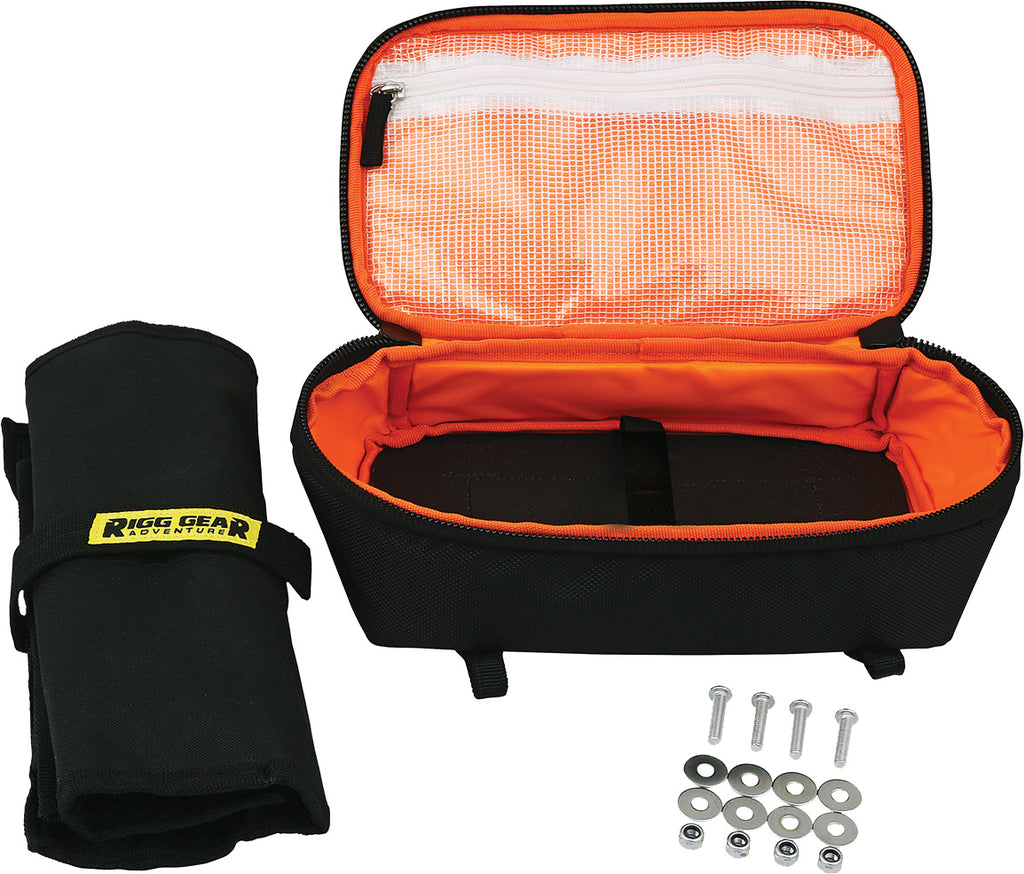 Rear Fender Bag With Tool Roll 3L Black