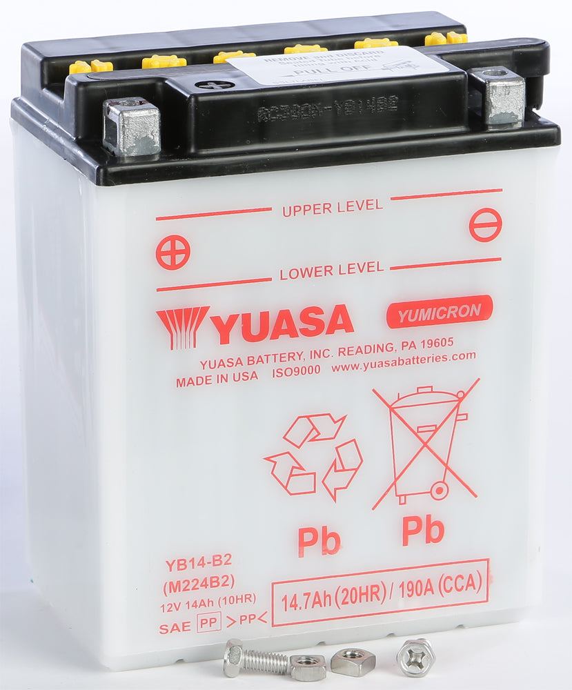 BATTERY YB14-B2 CONVENTIONAL by YUASA
