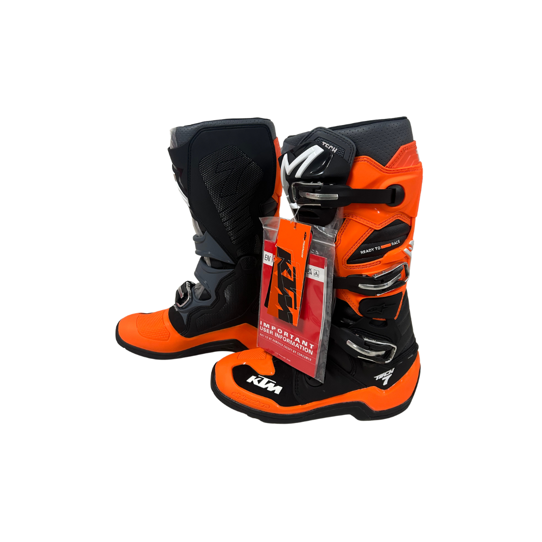 KTM Tech 7 EXC Boots by Alpinestars – Black – US Men's Size 7 / EU 40.5