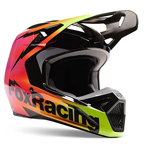 Fox Racing V1 Statk Youth MX Offroad Helmet Multicolor SM