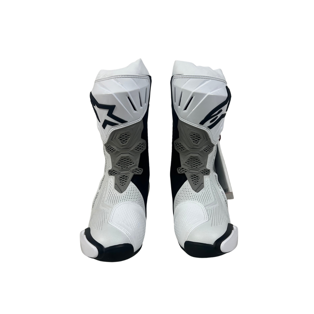 Alpinestars Supertech R Vented Motorcycle Boots - White/Mid Gray/Black | 8/42