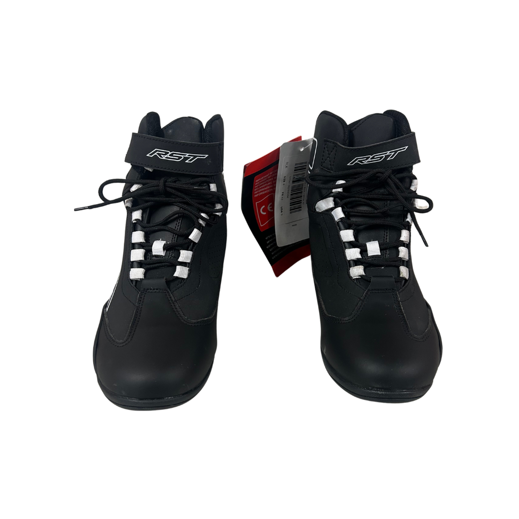 RST Sabre Moto CE Riding Shoes - Black/Black/White