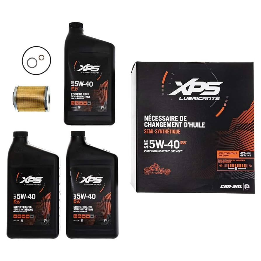 Can-Am XPS 5W-40 Full Synthetic Oil Change Kit for 2019-2026 Ryker 600 ACE | 9779490