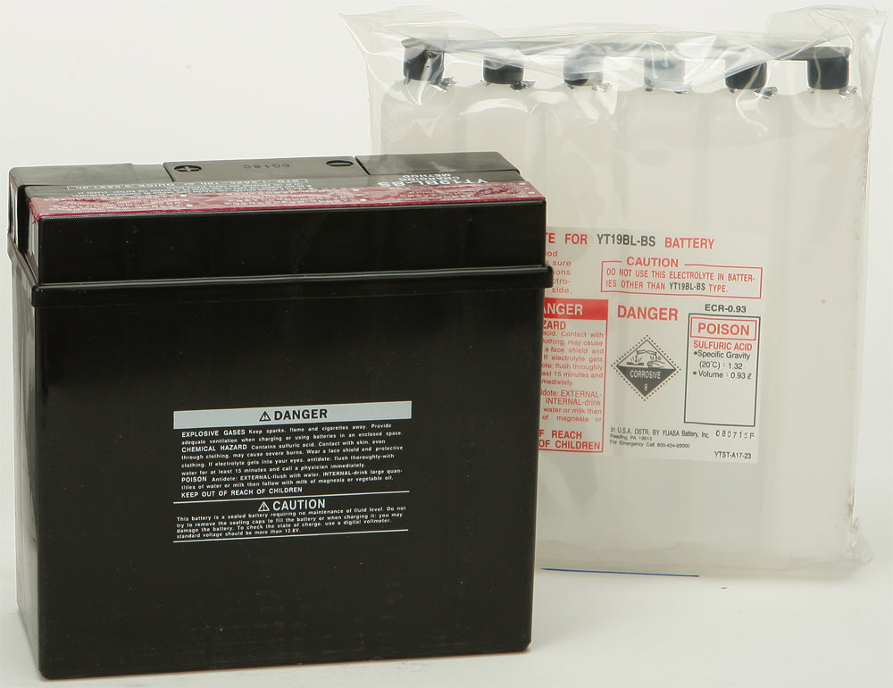 BATTERY YT19BL-BS MAINTENANCE FREE by YUASA