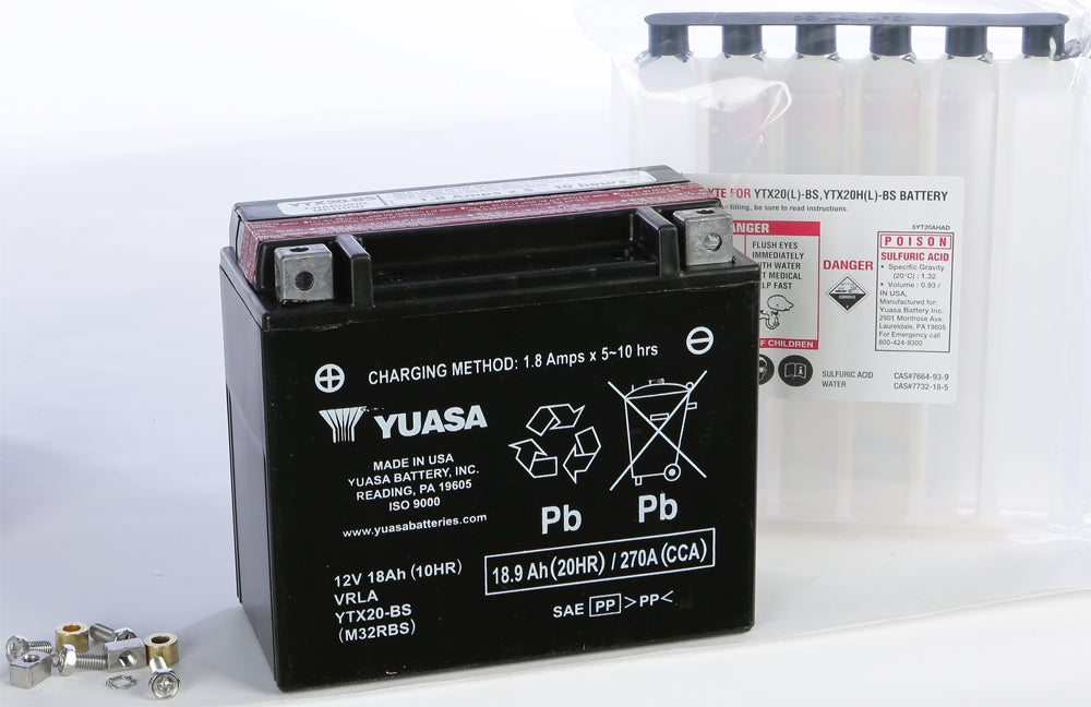 BATTERY YTX20-BS MAINTENANCE FREE by YUASA