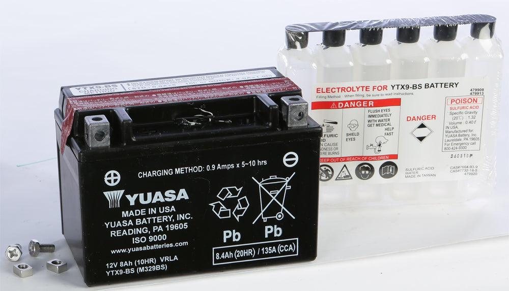 BATTERY YTX9-BS MAINTENANCE FREE by YUASA