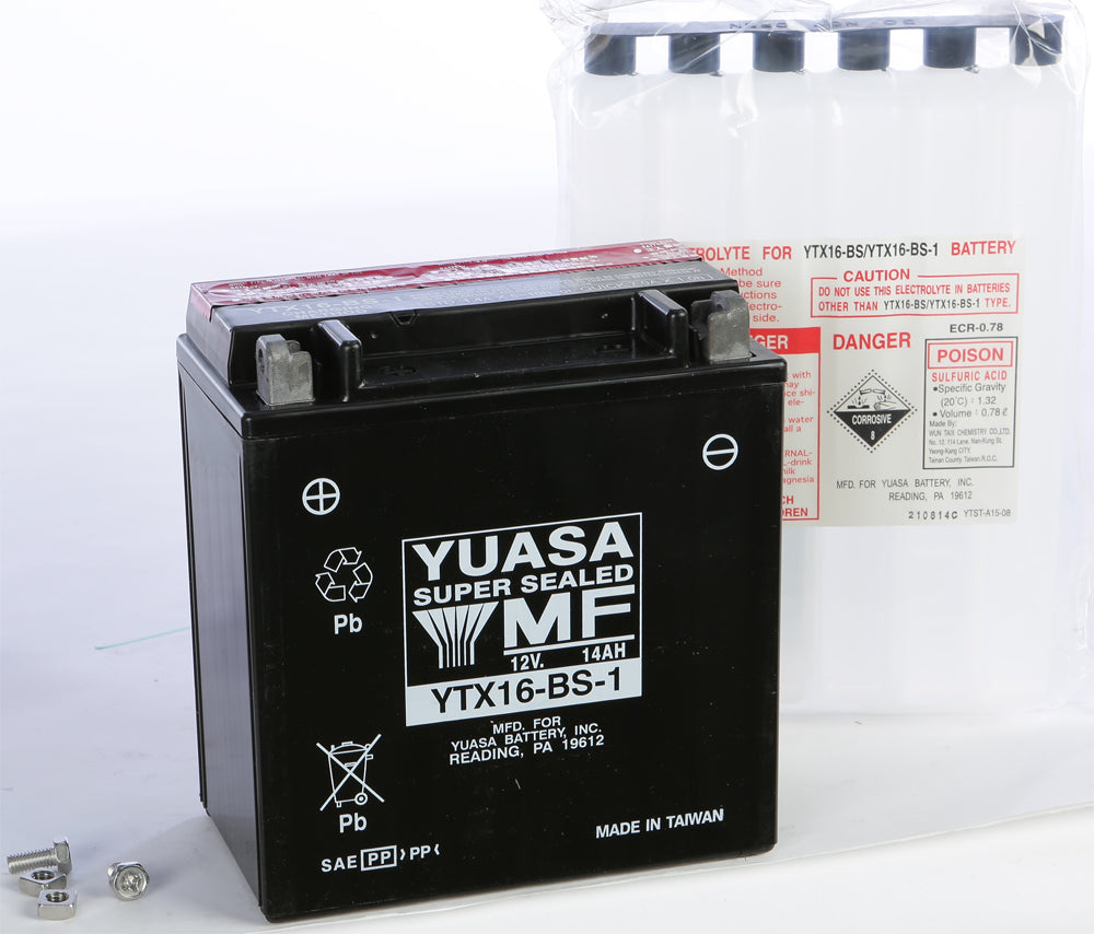 BATTERY YTX16-BS-1 MAINTENANCE FREE by YUASA