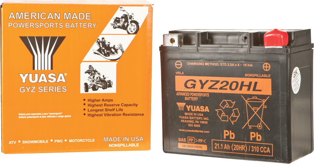 BATTERY GYZ20HL SEALED FACTORY ACTIVATED by YUASA