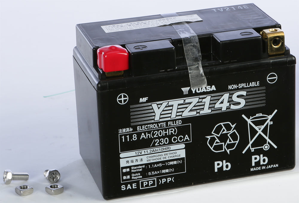 BATTERY YTZ14S SEALED FACTORY ACTIVATED by YUASA