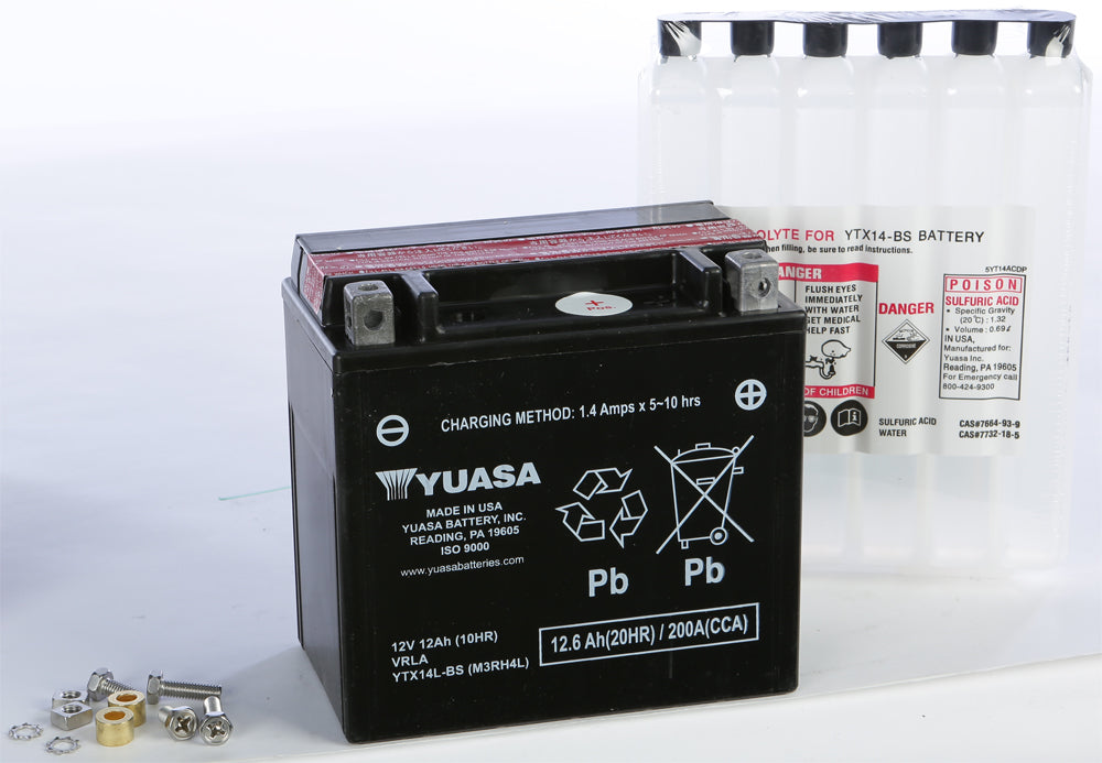 BATTERY YTX14L-BS MAINTENANCE FREE by YUASA