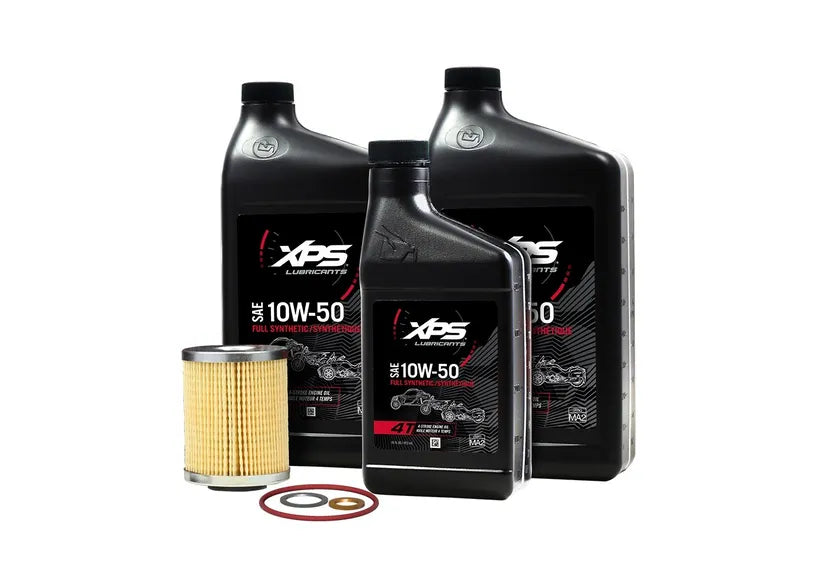 Can-Am XPS 10W-50 Full Synthetic Oil Change Kit for 500cc+ V-Twin Engines | 9779252