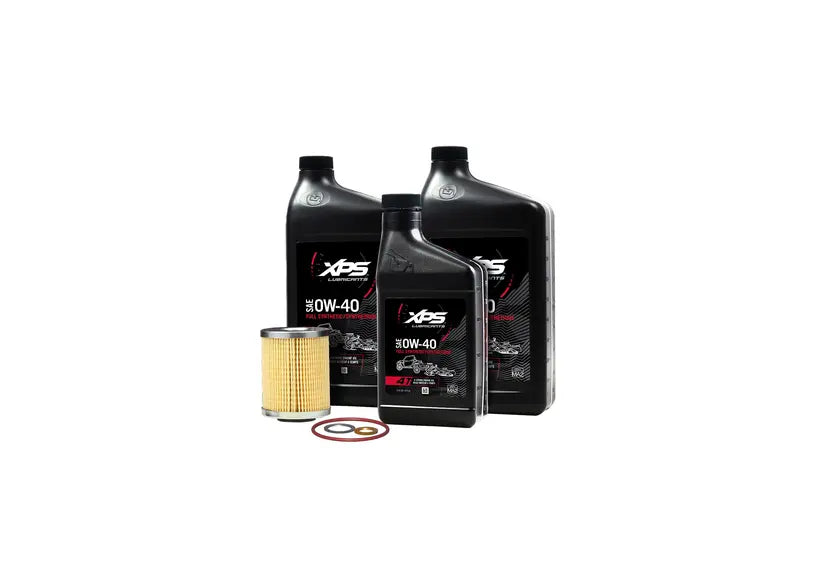 Can-Am XPS 0W-40 Full Synthetic Oil Change Kit for 500cc+ V-Twin Engines | 9779259