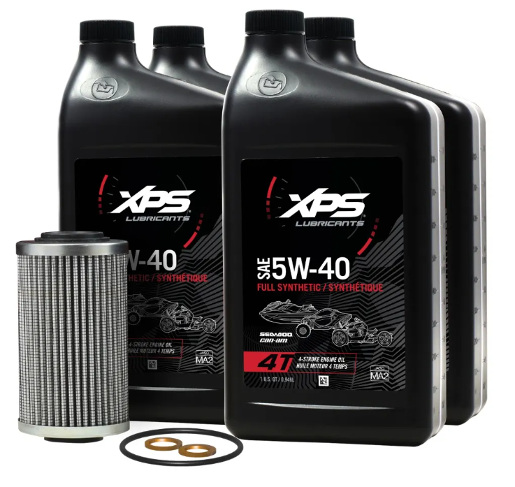 Can-Am XPS 5W-40 Full Synthetic Oil Change Kit for Spyder RS, RT & ST SM5 | 9779482