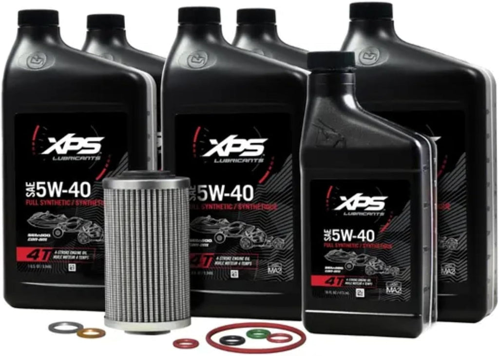 Can-Am XPS 5W-40 Full Synthetic Oil Change Kit for Spyder F3, RT & Canyon | 9779484