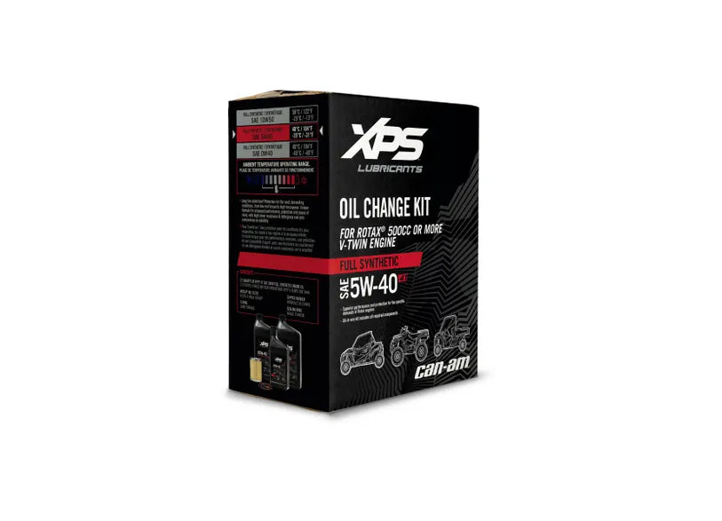 Can-Am XPS 5W-40 Full Synthetic Oil Change Kit for 500cc+ V-Twin Engines | 9779488