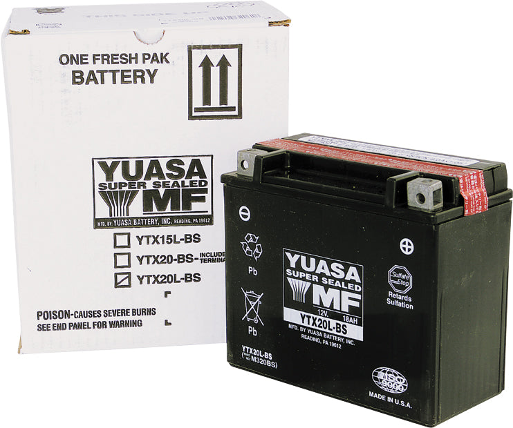 BATTERY YTX20L-BS MAINTENANCE FREE by YUASA