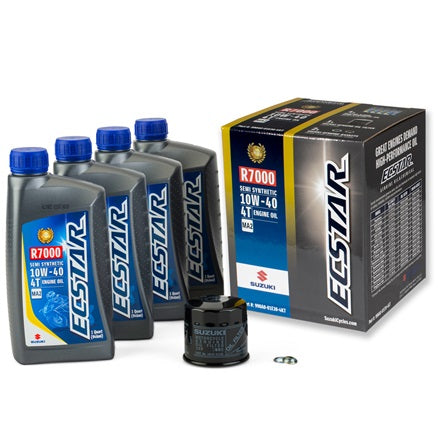 Suzuki Oil Change Kit for KingQuad 400, Boulevard C50, Boulevard C90, Boulevard M90, V-Strom 800, V-strom 1050, GSX-S750, GSX-8S/SR, GSX-S1000/GT, GSX-R 1000, and Hayabusa | 990A0-01E30-4KT