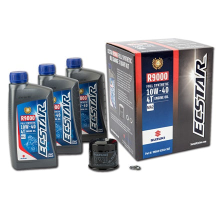 Suzuki Oil Change Kit for KingQuad 750, KingQuad 500, V-Strom 650, SV650, GSX-250R, GSX-R 600, and GSX-R750 | 990A0-01E40-3KT
