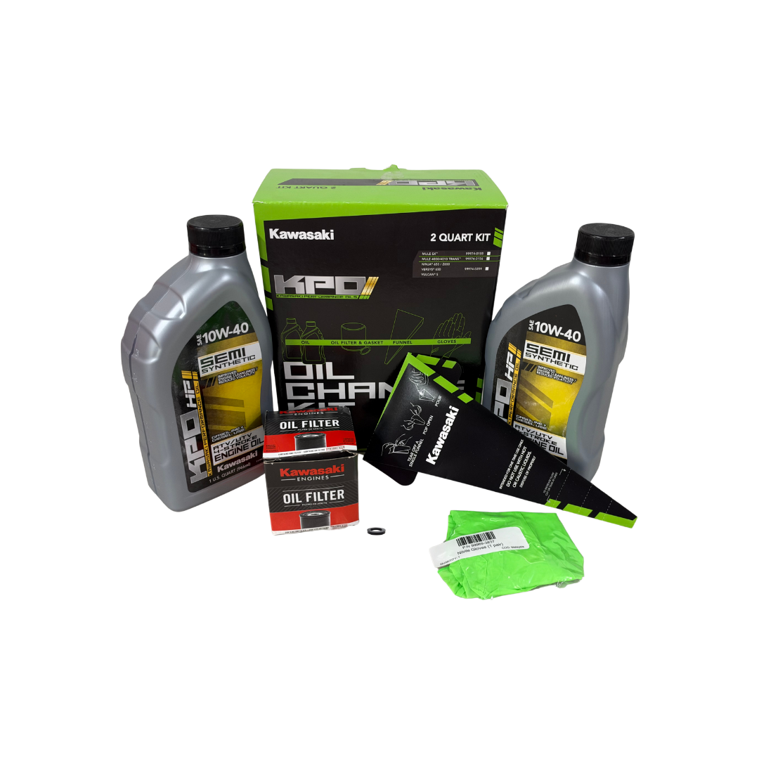 Kawasaki KPO 10W-40 Semi-Synthetic Oil Change Kit for MULE SX, 600 & 610 | 99974-0155