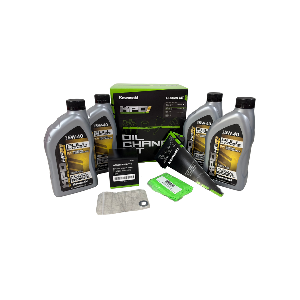 Kawasaki KPO 5W-40 Full Synthetic Oil Change Kit for Teryx, KRX, RIDGE & MULE PRO 1000 | 99974-0160