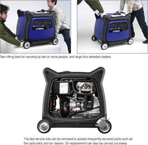 Yamaha EF4500iSE 4500 Watt Inverter Generator with Electric Start