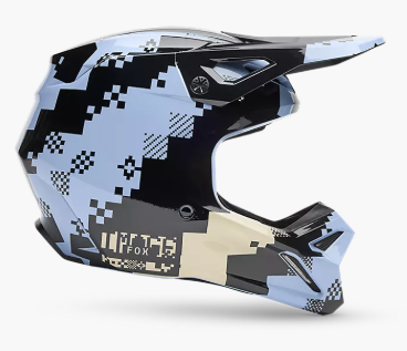 Fox Racing V1 Digi Image Helmet Light Slate S