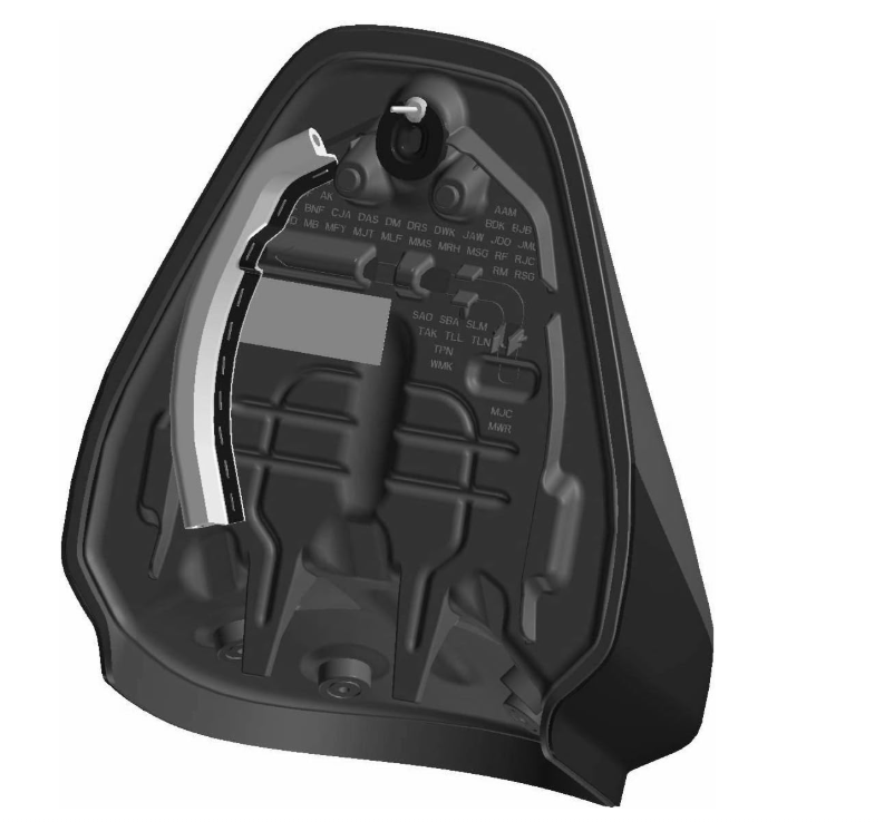 Indian Motorcycle ASM-SEAT,DRIVER,LOW,BLK/BRNST | 2687680-VBA