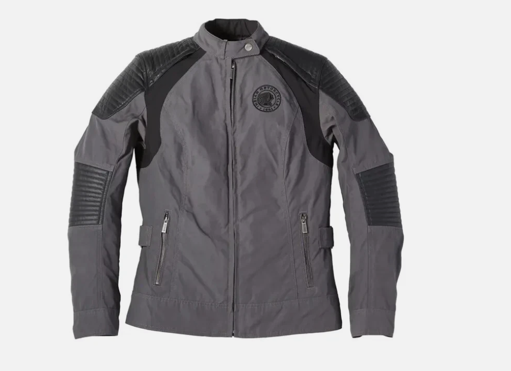 Indian Motorcycle Women's Textile Idaho Jacket, Gray | S