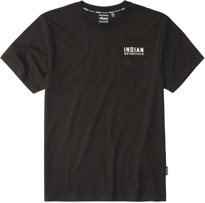 Indian Motorcycle Men's Circle Cotton Classic Fit T-Shirt, Black | 2XL