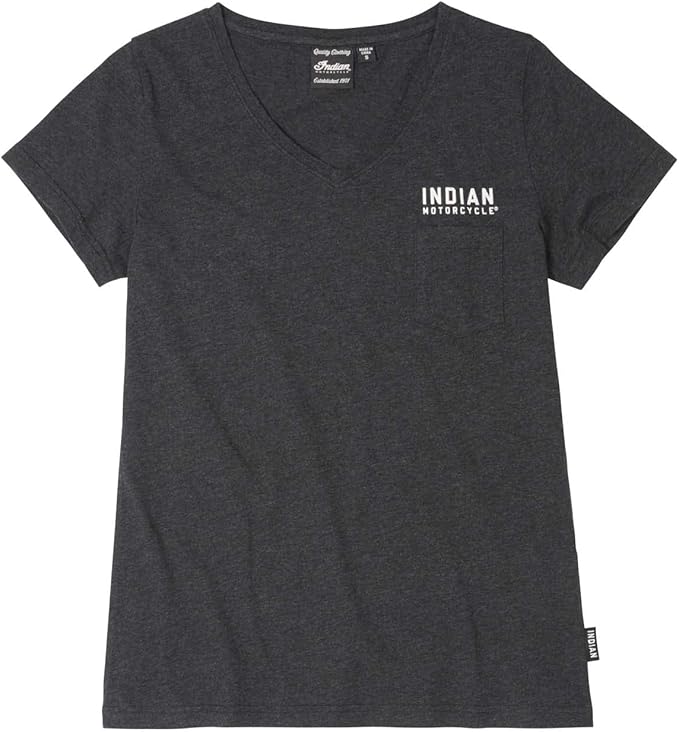 Indian Motorcycle Women's IMC Circle Logo T-Shirt, Charcoal