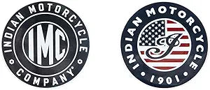 Indian Motorcycle IMC Fridge Magnets, Set of 2, Multi