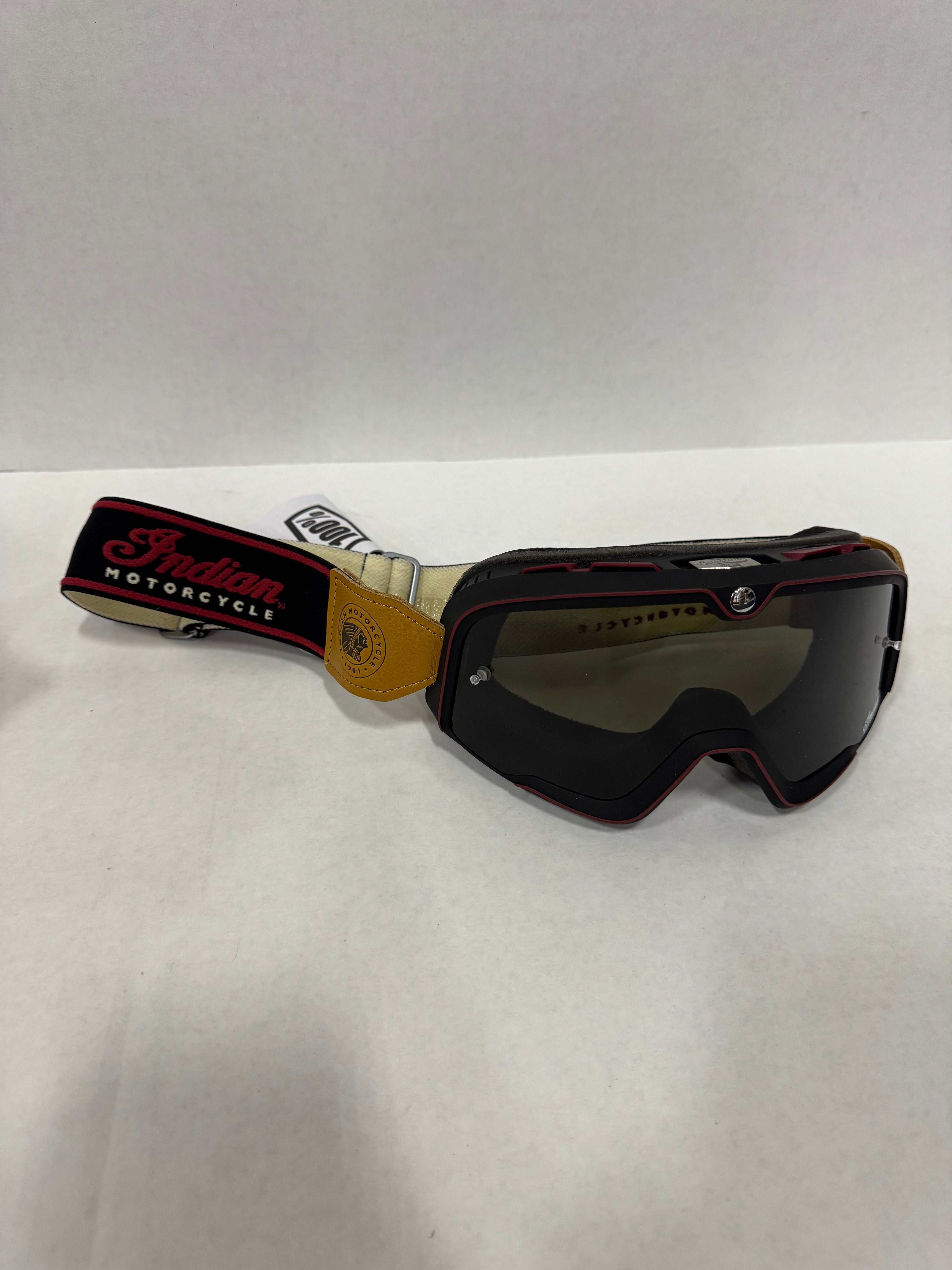 Indian Motorcycle Riding Goggles | Red & Black