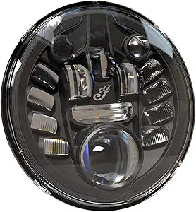Indian Motorcycle Pathfinder Adaptive LED Headlight Assembly, Gloss Black, for Specific Pursuit, Challenger, Roadmaster, Springfield, Chieftain, Chief Models, 15 Individual Beams |  2889459-266