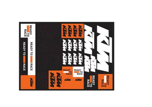 KTM TEAM CORPORATE STICKER SHEET | 3PW210065800