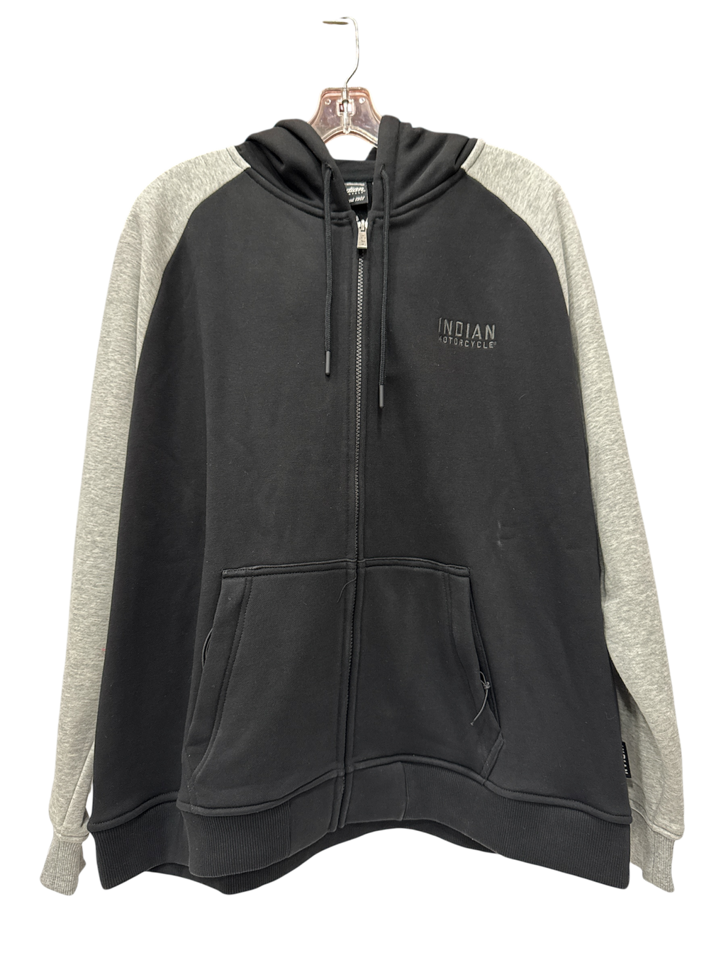 Indian Motorcycle Women’s Contrast Sleeve Hoodie Black