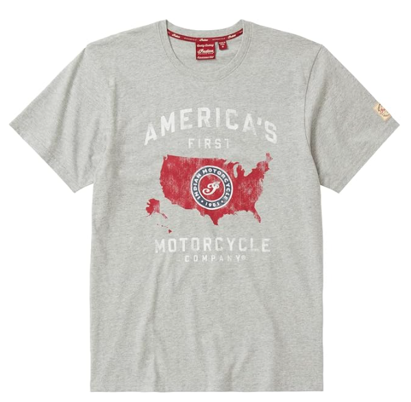 Indian Motorcycle Men’s Continental T-Shirt Gray