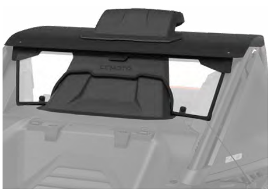 CFMOTO Rear Poly Windshield + Scoop for ZFORCE Z10-4 | 5CYV-808700-1000