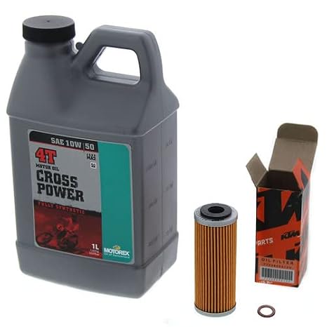 KTM Motorex 10W-50 Oil Change Kit for 250/350 SX-F, XC-F, XCF-W & EXC-F | U6921040
