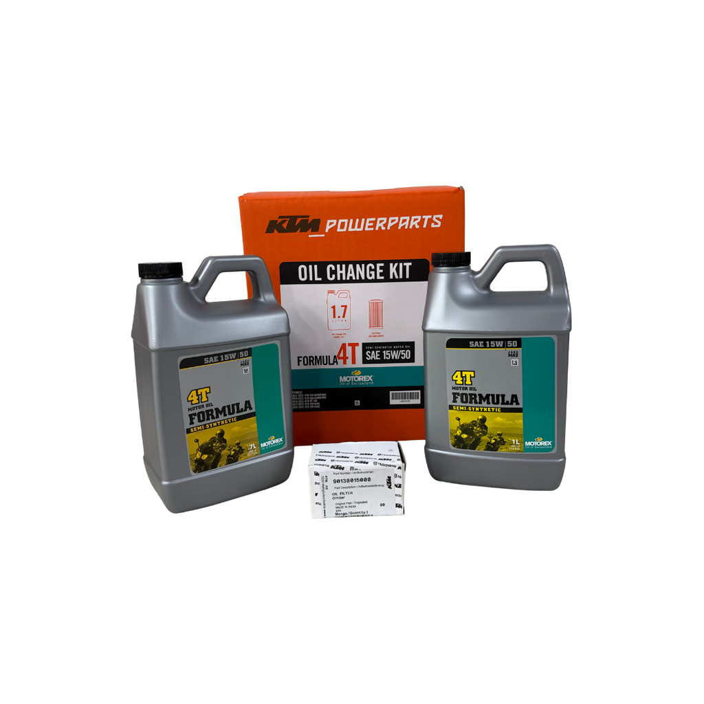 KTM Motorex 15W-50 Oil Change Kit for 390 Duke, RC 390 & 390 Adventure | U6923151