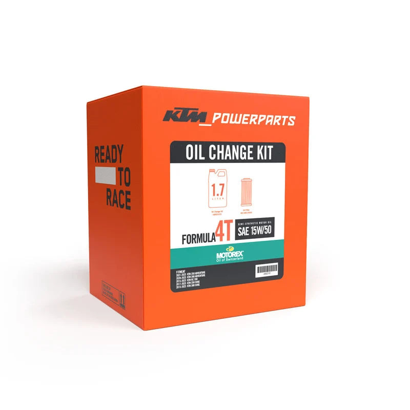 KTM Motorex 15W-50 Oil Change Kit for 390 Duke, RC 390 & 390 Adventure | U6923151