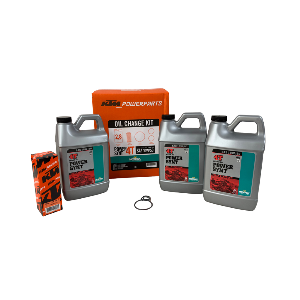 KTM Motorex 10W-50 Full Synthetic Oil Change Kit for 790 & 890 Duke / Adventure | U6923153