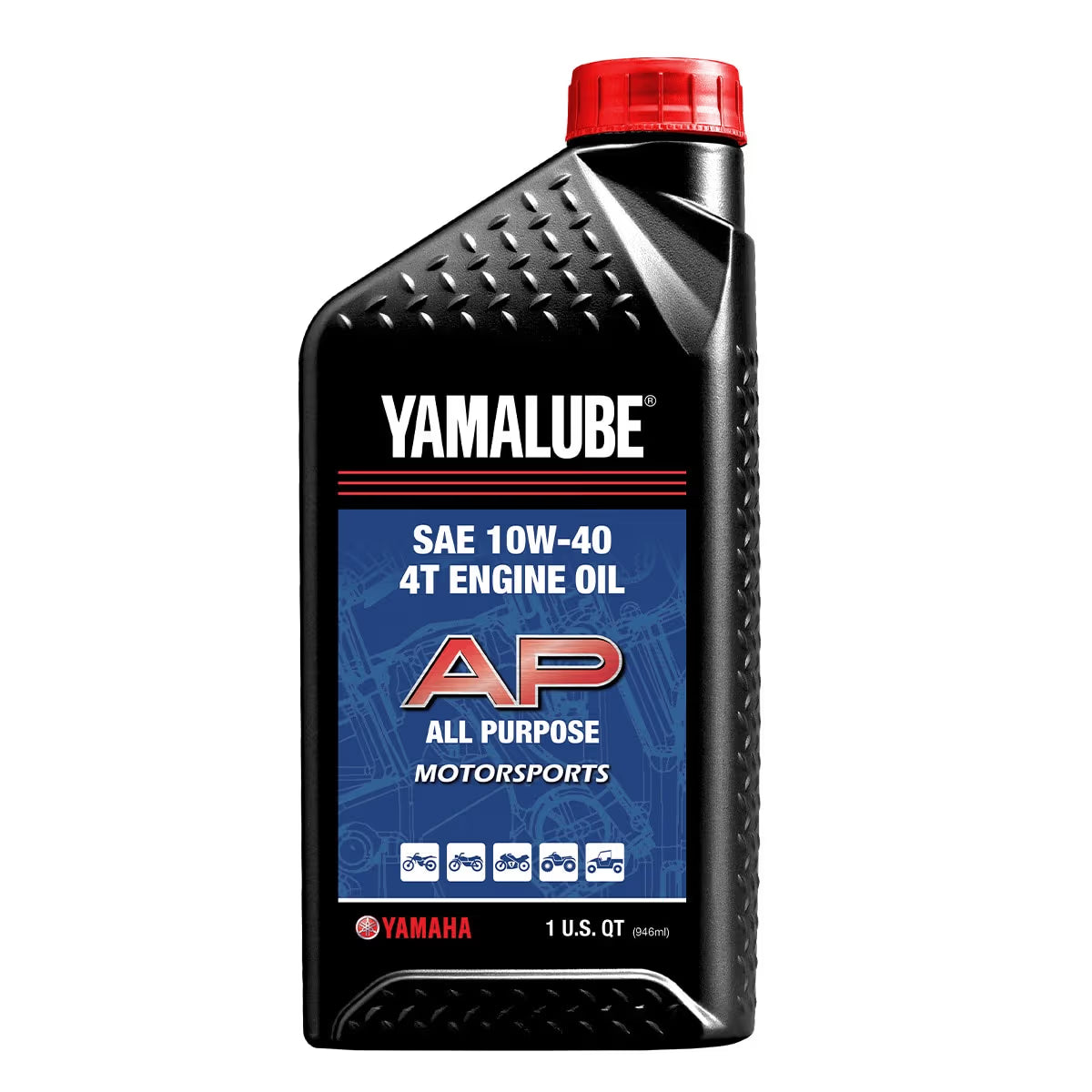Yamalube 10W-40 Motorsports All Purpose Engine Oil | LUB-10W40-AP-12