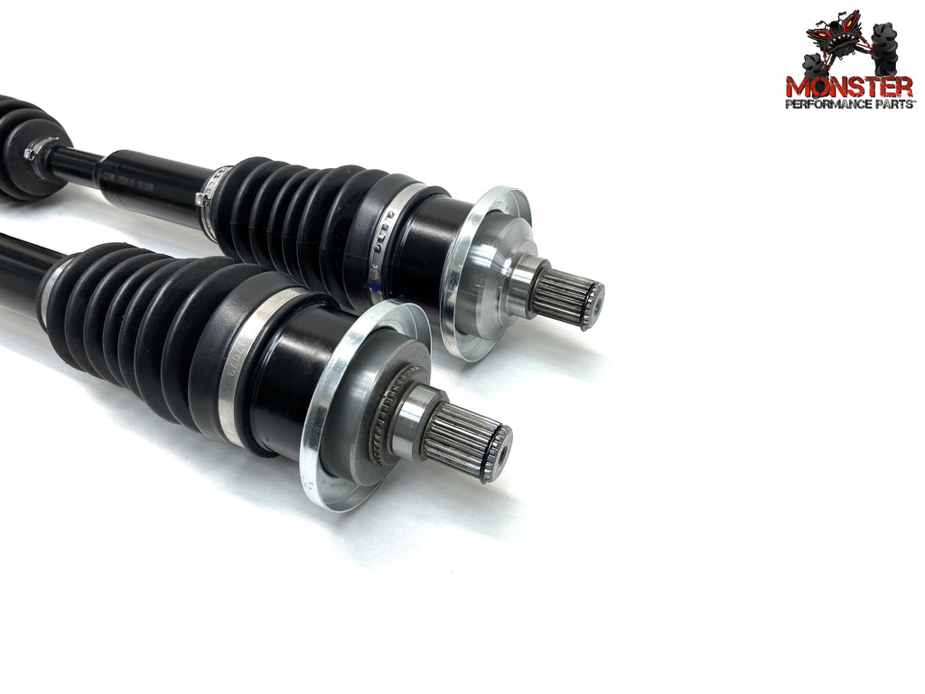 Monster XP Series Full CV Axle Set for Arctic Cat 1502-873, 1502-874, 1502-938, Front & Rear, Telescoping, Built Tough, 4340 Chromoly Steel, Direct Fit, Factory Length with 4" of Travel 4