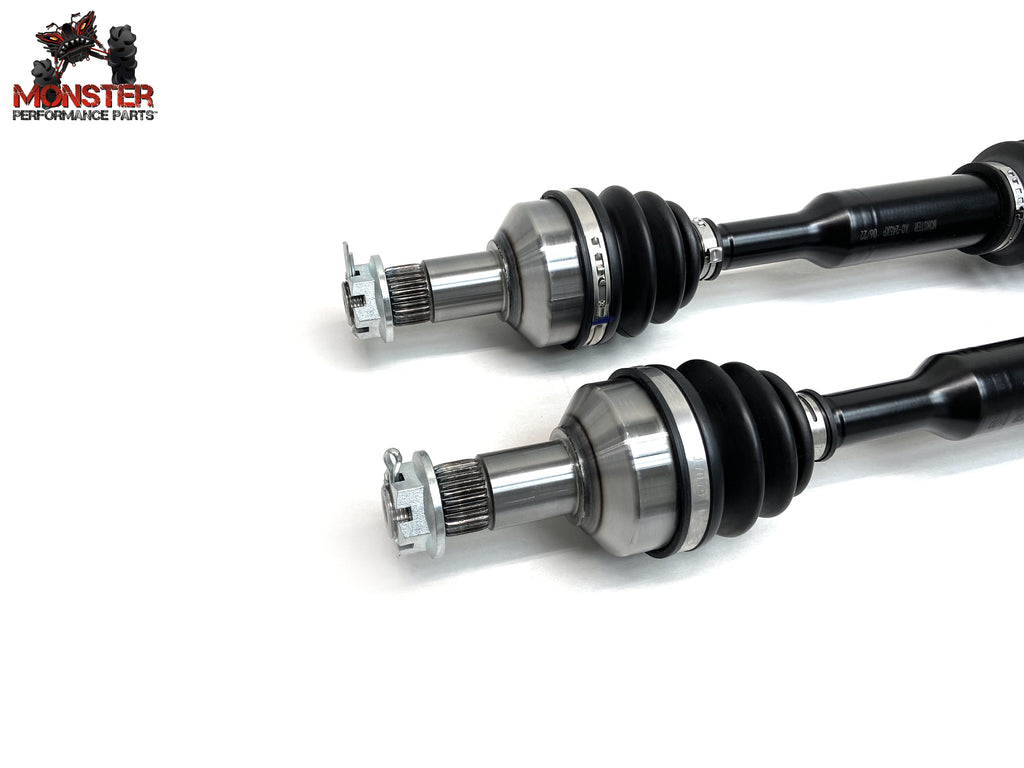 Monster XP Series Front CV Axles for Arctic Cat 0502-813 1502-874, Left & Right, Telescoping, Built Tough, 4340 Chromoly Steel, Direct Fit, Factory Length with 4" of Travel 4