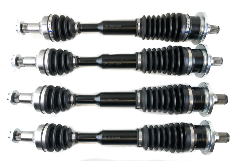 Monster XP Series Full CV Axle Set for Arctic Cat 1502-873, 1502-874, 1502-938, Front & Rear, Telescoping, Built Tough, 4340 Chromoly Steel, Direct Fit, Factory Length with 4" of Travel 1