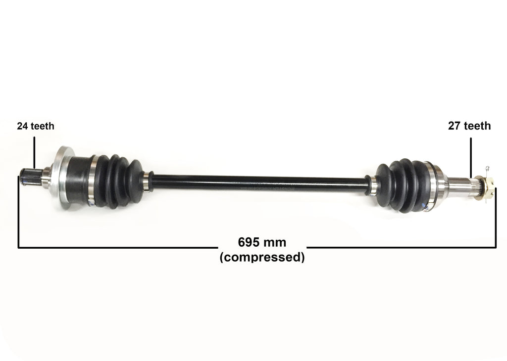 Precision Front CV Axle for Arctic Cat 1502-940 Heat-Treated Quality Tested