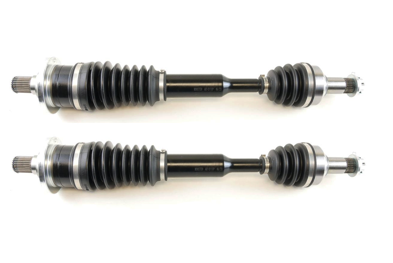 Monster XP Series Rear CV Axles for Arctic Cat 1502-938, Left & Right, Telescoping, Built Tough, 4340 Chromoly Steel, Direct Fit, Factory Length with 4" of Travel 1
