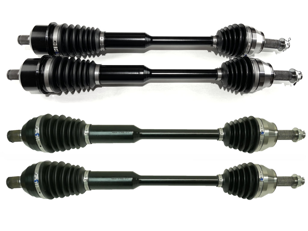 Monster XP Series Full CV Axle Set for Arctic Cat 2502-708, 2502-763, Wildcat XX 2018-2019, Front & Rear, Telescoping, Built Tough, 4340 Chromoly Steel, Direct Fit, Factory Length with 4" of Travel 1